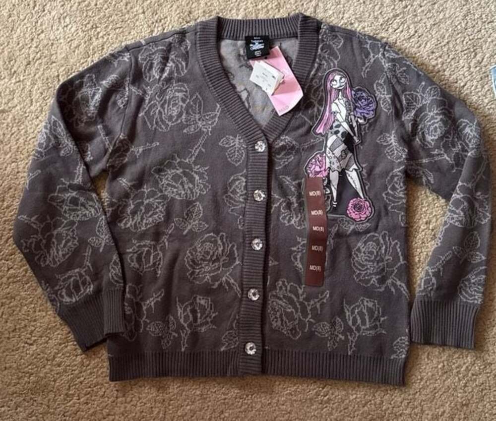 Girls' Disney Nightmare Before Christmas Sally Rose Cardigan, Size M(8)
C8